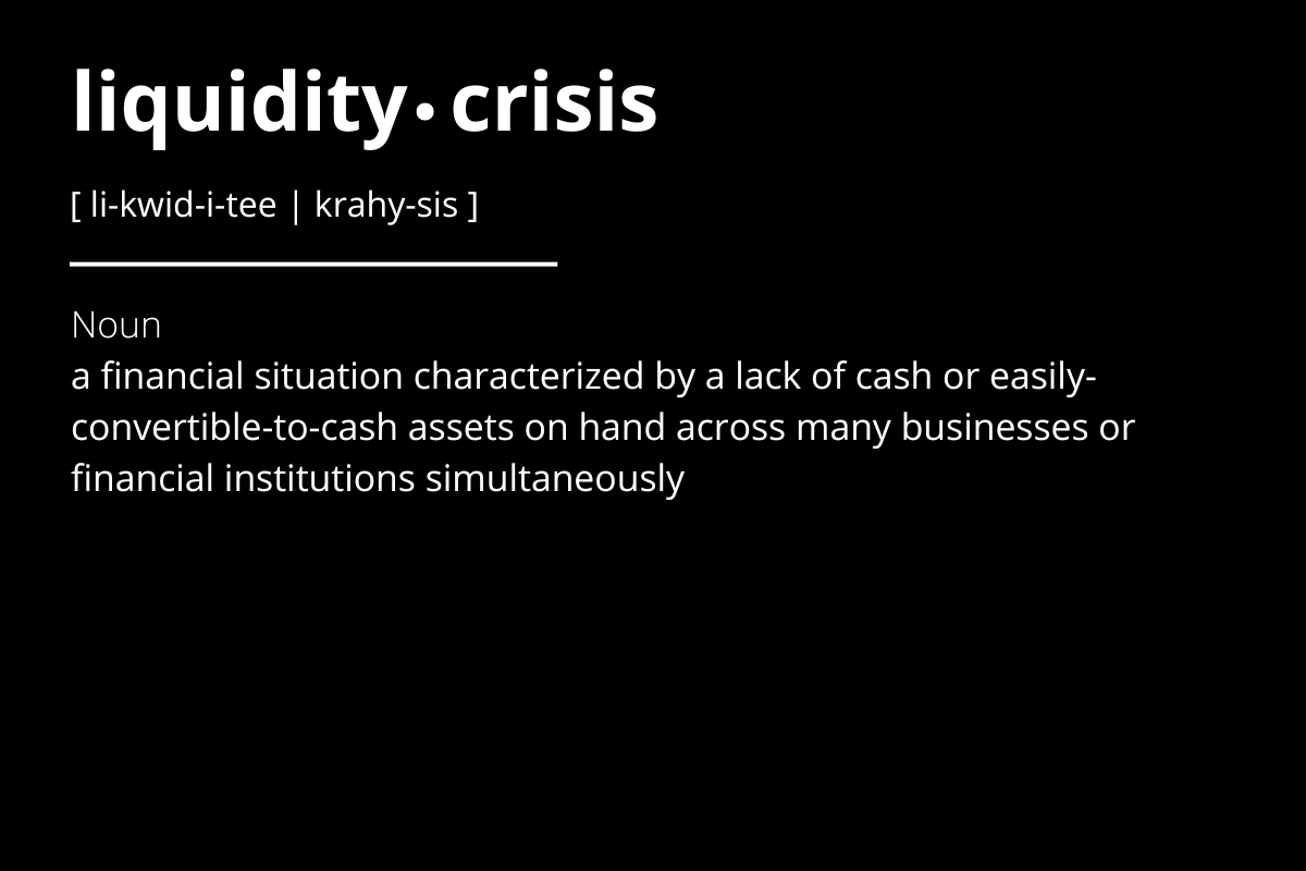 liquidity crisis image