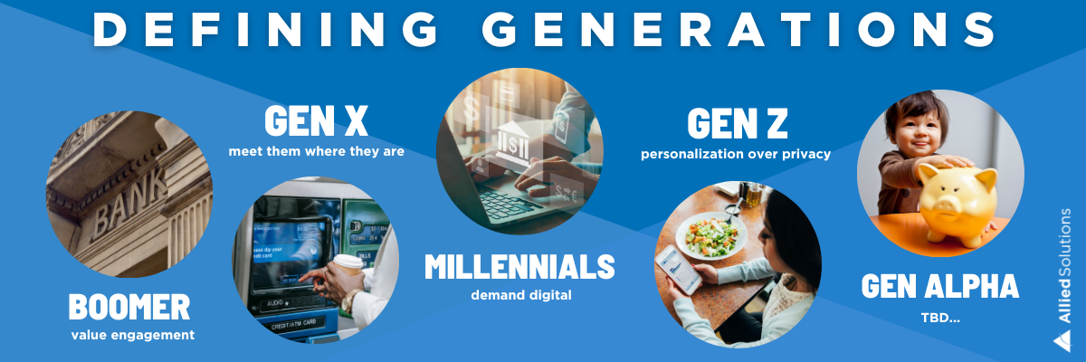 Defining generations for banking products
