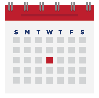A calendar with a single lighlighted date